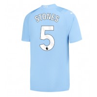 Camisa de Futebol Manchester City John Stones #5 Equipamento Principal 2023-24 Manga Curta